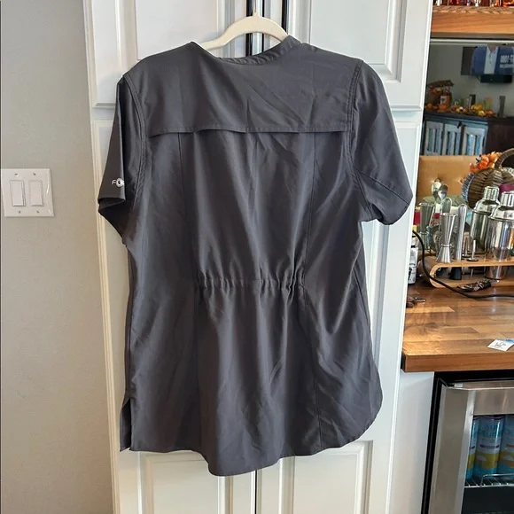 Carhartt womens Charcoal large Carhartt  force scrub top - Picture 5 of 6